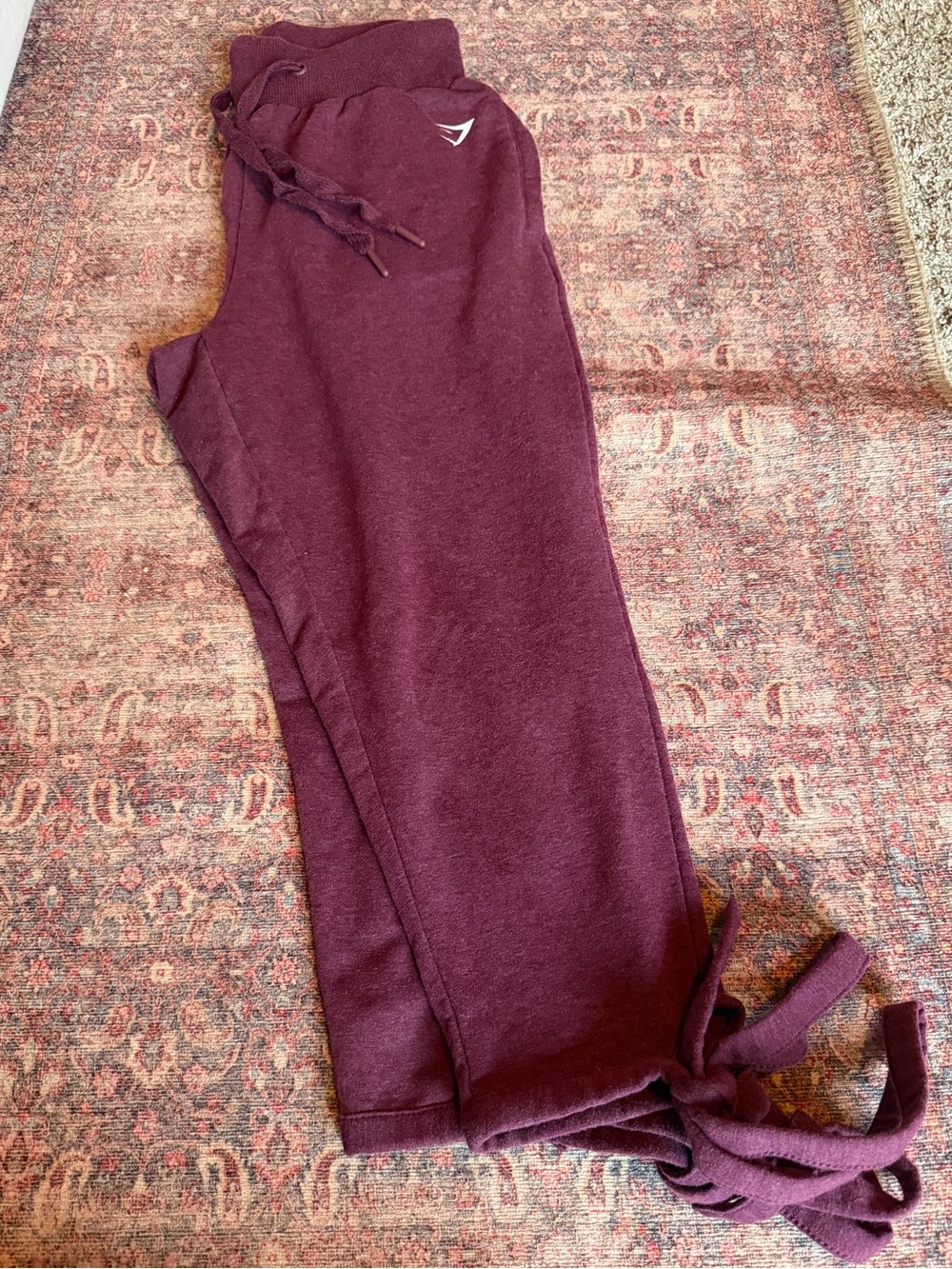 Gymshark Maroon Drawstring Sweatpants women’s medium